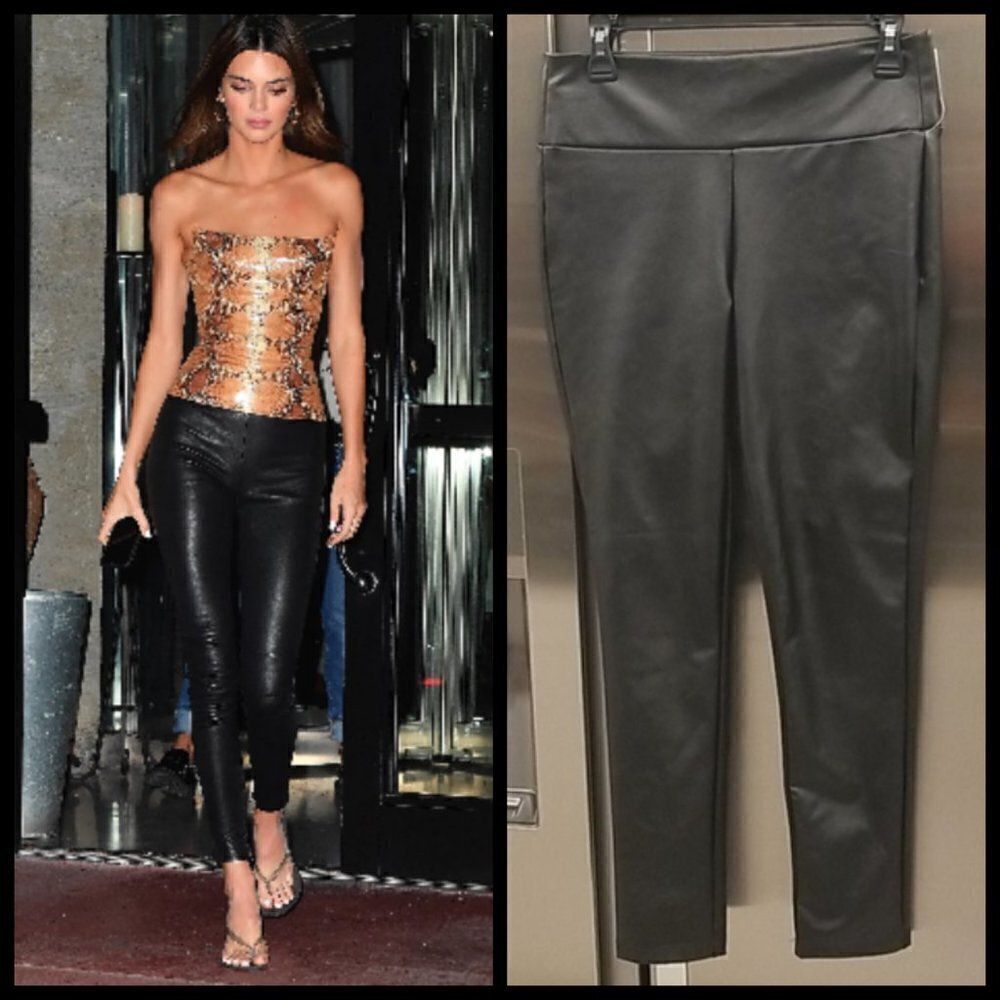 💕KENDALL + KYLIE💕 Black Faux Leather Leggings M